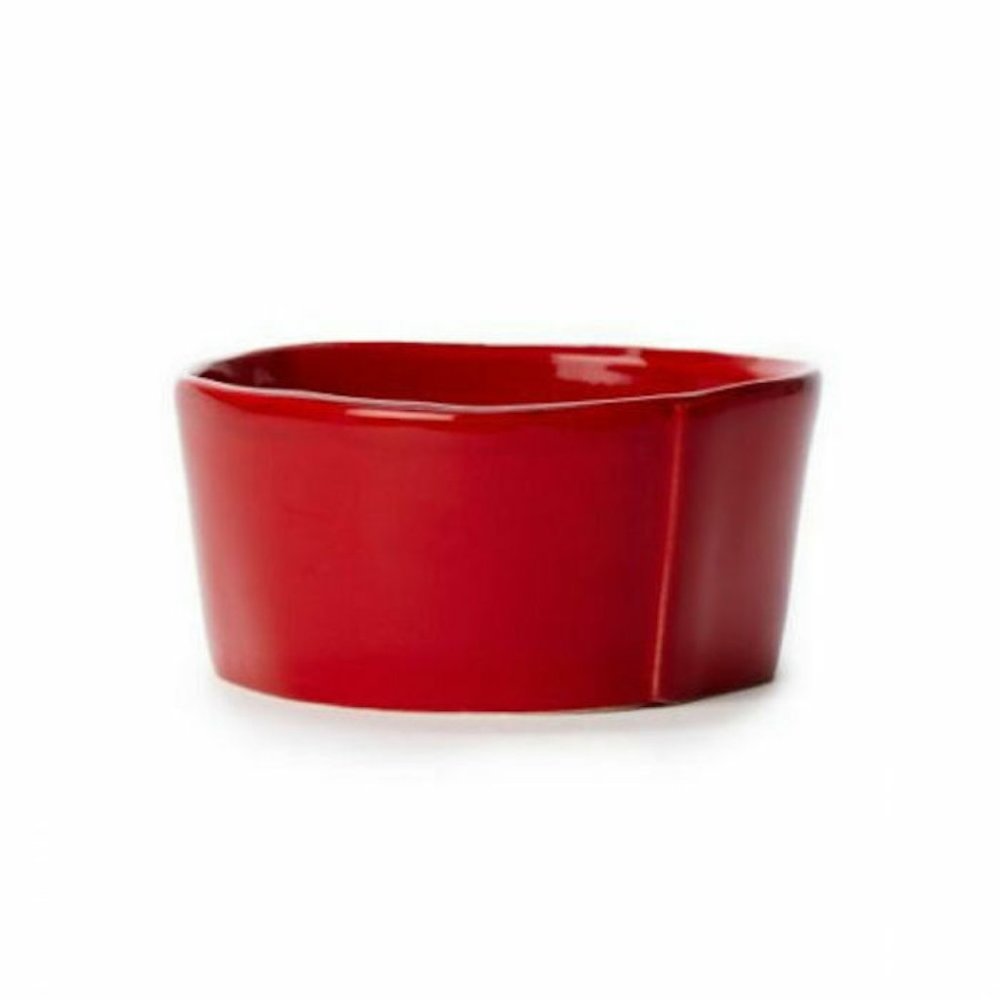 NWOT Vietri Lastra Red Cereal Bowls Made in Italy Set of 2